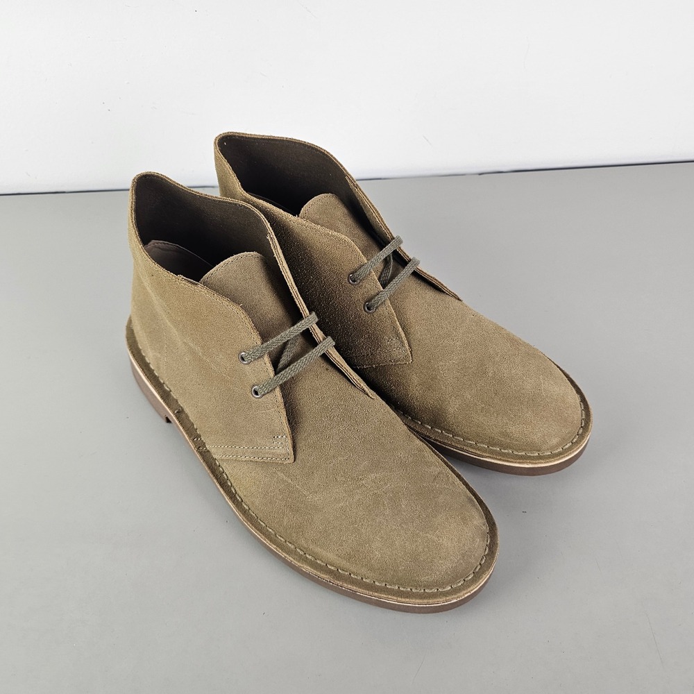 Clarks Mens Desert Boots Tan Brown Suede Chukka Lace Up Ankle Boots 10 W